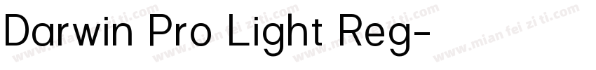 Darwin Pro Light Reg字体转换
